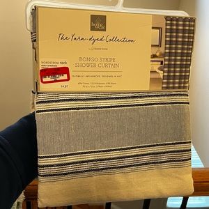 Nordstrom Rack - blue & white stripe shower curtain